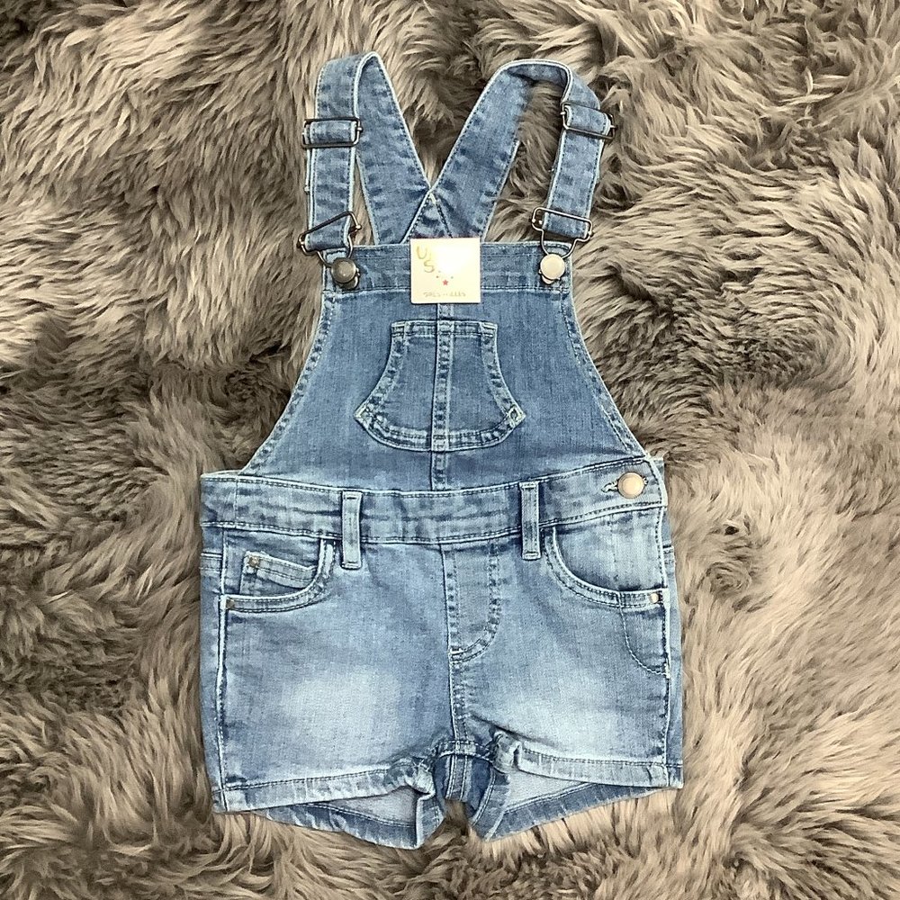 Urban Star | Girl's Denim Overalls | Shorts | Various Sizes